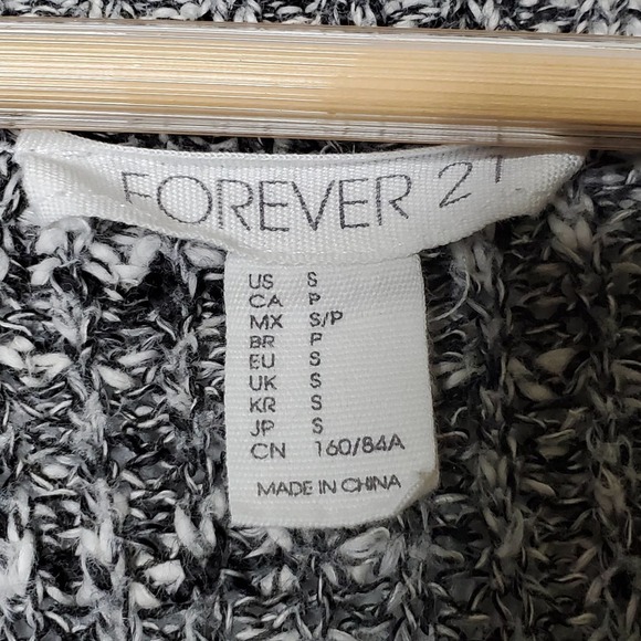 Forever 21 Oversized Button Front Cardigan Gray S - Picture 5 of 6